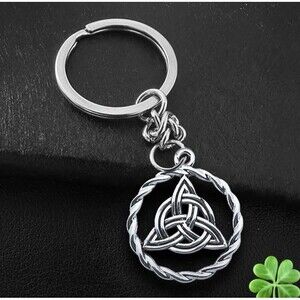 Eternal Trinity Celtic Knot Pendant Keychain